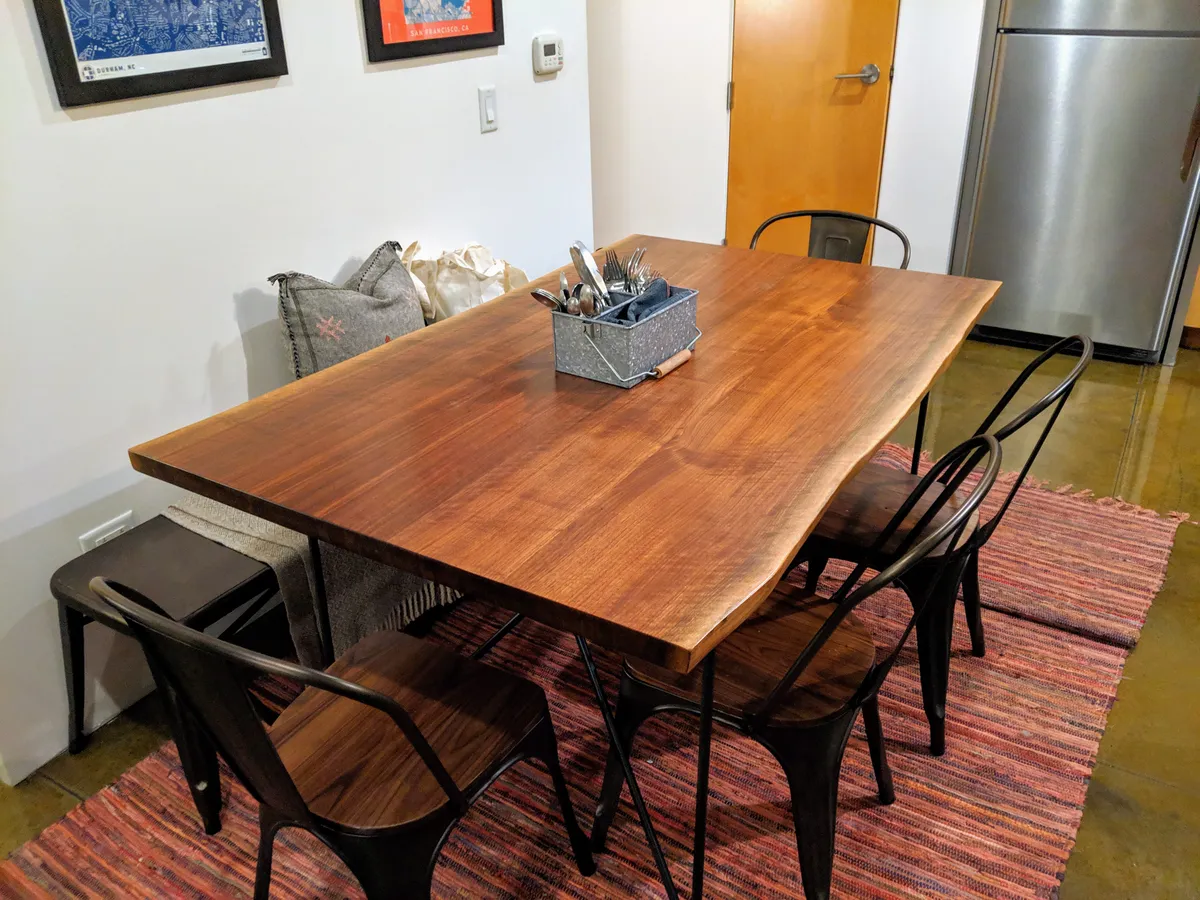 Photo of Live edge dining table